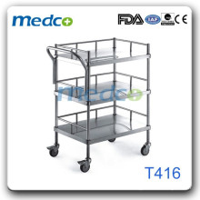 Medical stainless steel dressing trolley T416